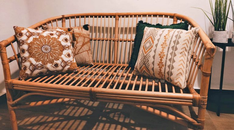 Ambiente circular mimbre